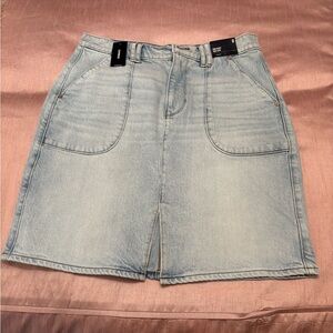 Express Light Blue Denim Skirt